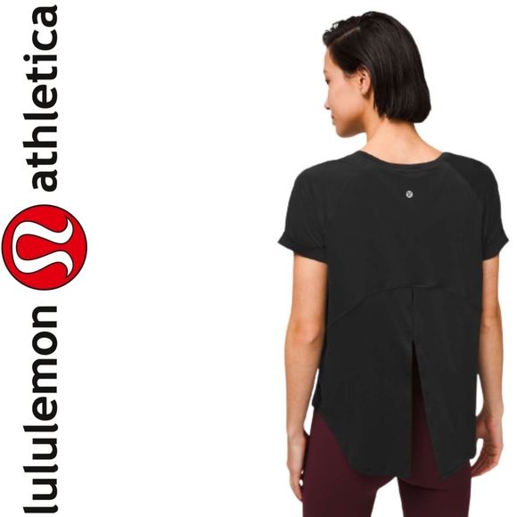 Lululemon Open Up Tie Back Tee - Picture 1 of 8